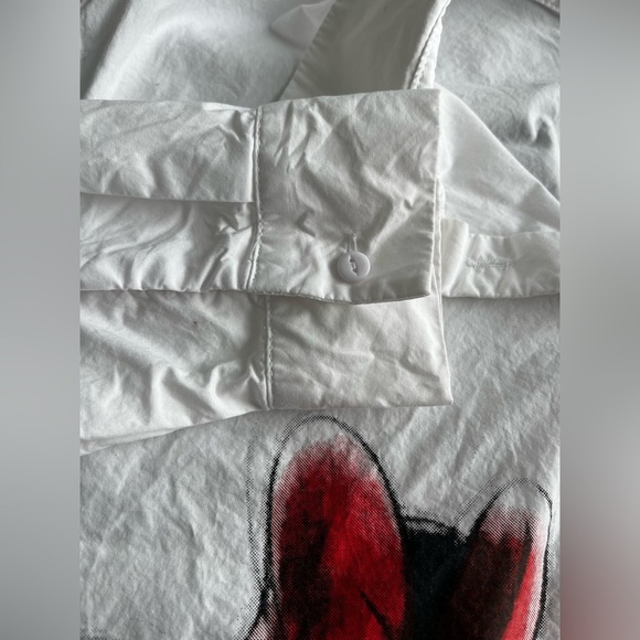 Disney100 XL White Collared Button Up Graphic Shirt Minnie Mouse - Picture 9 of 14